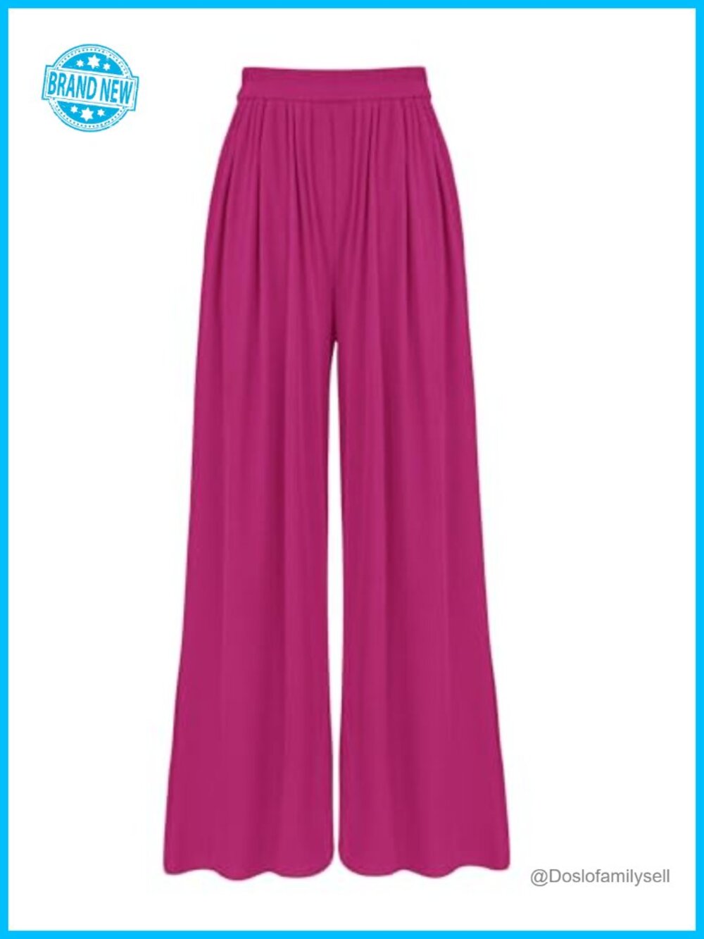 High Waist Wide Leg Palazzo Pants Women Rib Knit Loungewear